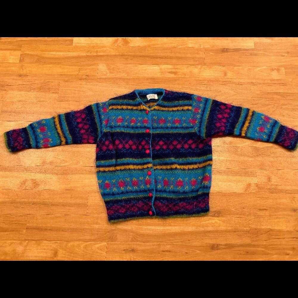Vintage Benetton Mohair Cardigan - Made in Italy